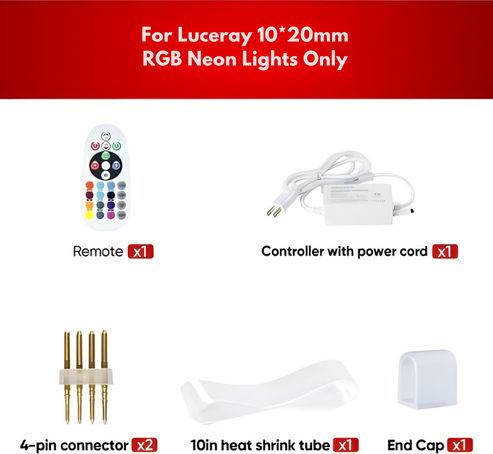 Extra Controller Pack for 110V RGB ECO Neon Light – Fits 10x20mm
