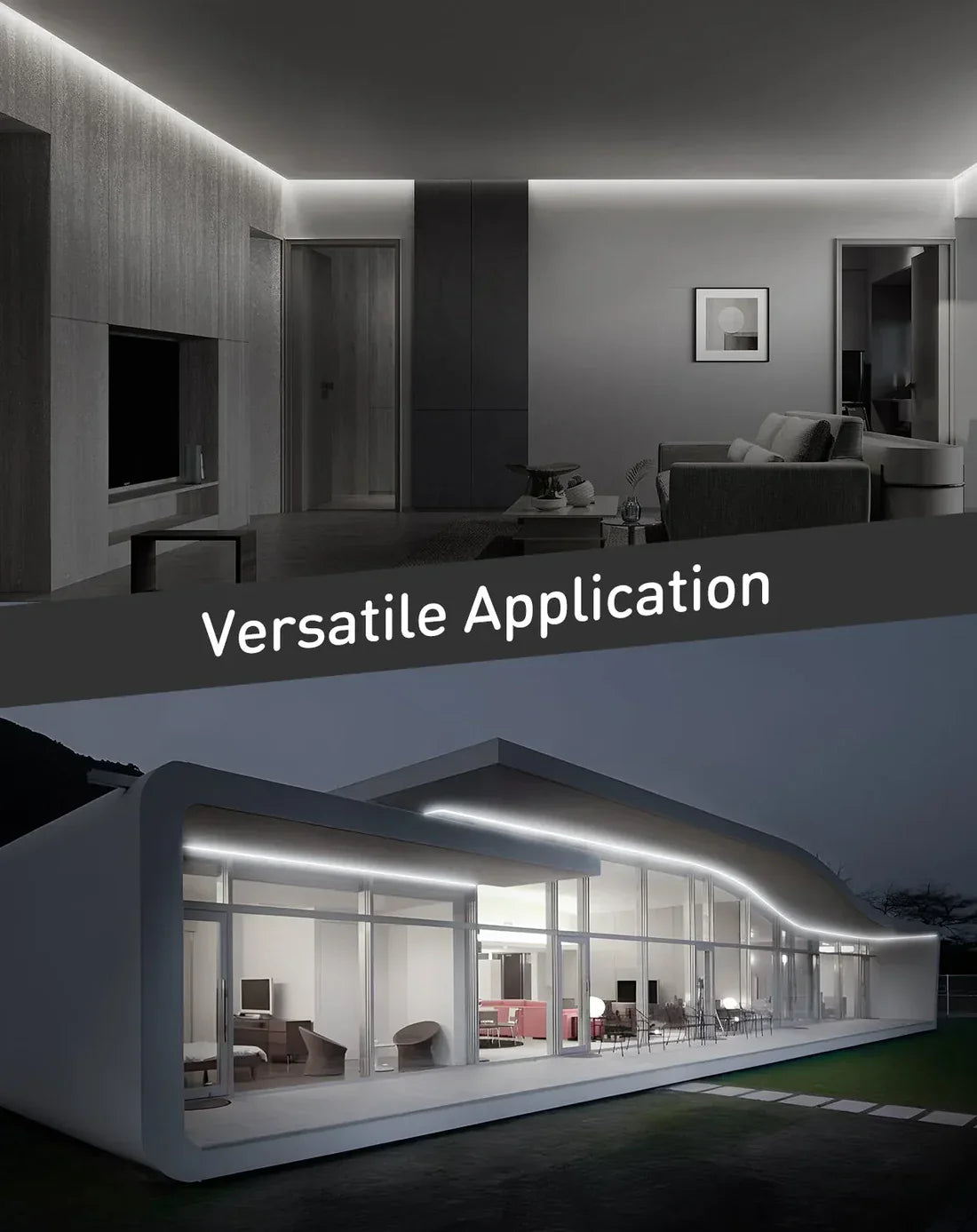 110V-120V Cool White (6000K) Neon LED Rope Light - 8mmX16mm,Commercial Grade, IP65, 189 LM/M -Cuttable, dimmable - Plug and Play and Hardwired - Lumens Depot