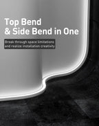 120V 3D bendable neon flex LED strip, dimmable, capable of top and side bends,  6000K cool white - Luceray