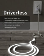 120V 3D bendable neon flex LED strip, dimmable, capable of top and side bends,  6000K cool white - Luceray