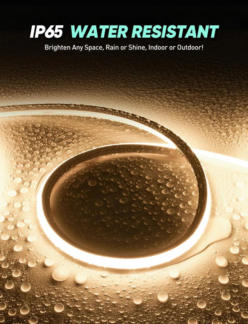 120V 3D Bend Neon Flex LED Strip Light with Flexible Top & Side Bending in 2800K Warm White - Luceray