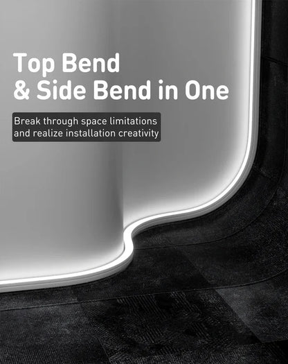 120V 3D Bend Flexible Neon Flex LED Strip, Top & Side Bend, 6000K Cool White - Lumens Depot