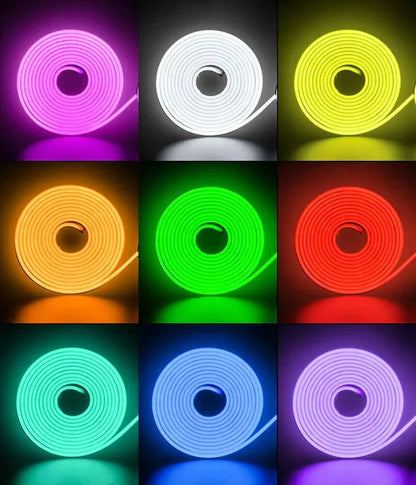 12V RGB Smart Neon Rope Light, 16.4FT, Consistent Brightness - Lumens Depot