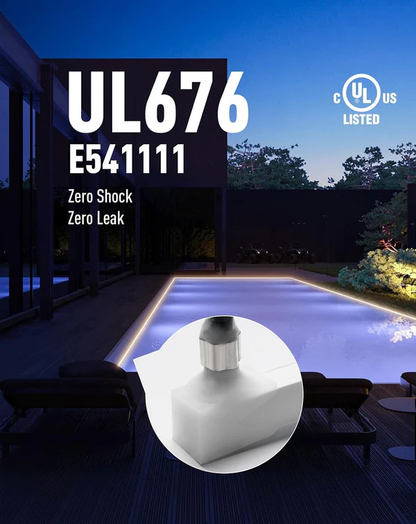 24V IP68 Led Strip Light - Underwater Submersible, Warm White Neon, Up to 9.84ft Depth