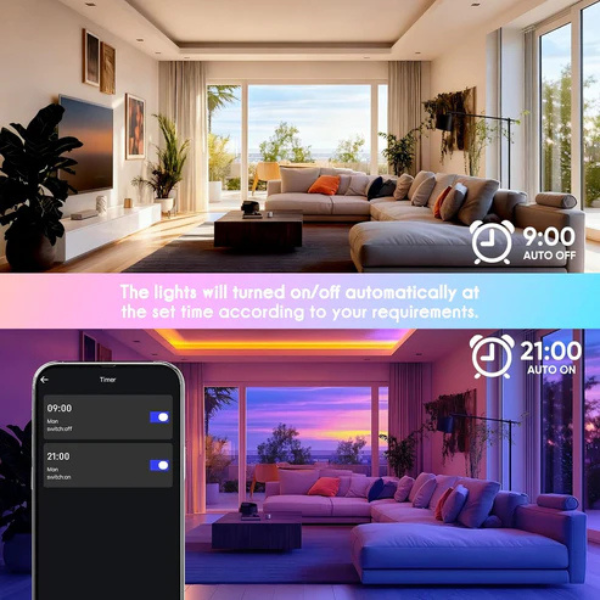 24V IP68 LED Strip Light - Waterproof RGBIC With APP Control & Music Sync