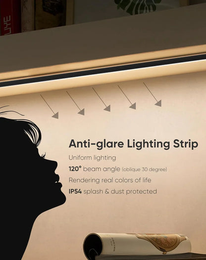 24V Anti-Glare Bright Cozy Under Cabinet LED Strip Free Cut 2700K Warm White - White Shell - Lumens Depot