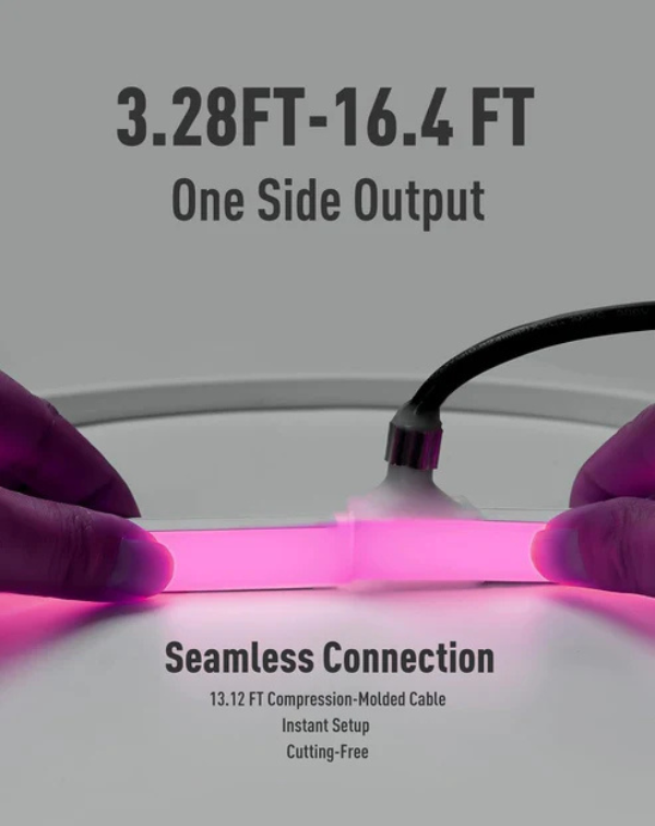 24V IP68 RGB Led Strip Light - Underwater Submersible RGB Neon, Up to 9.84ft Depth