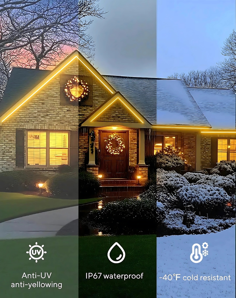 120V, 6500K, IP67 Waterproof Flexible White Outdoor Neon Rope Light Cold Resistant (-40℉) - Lumens Depot