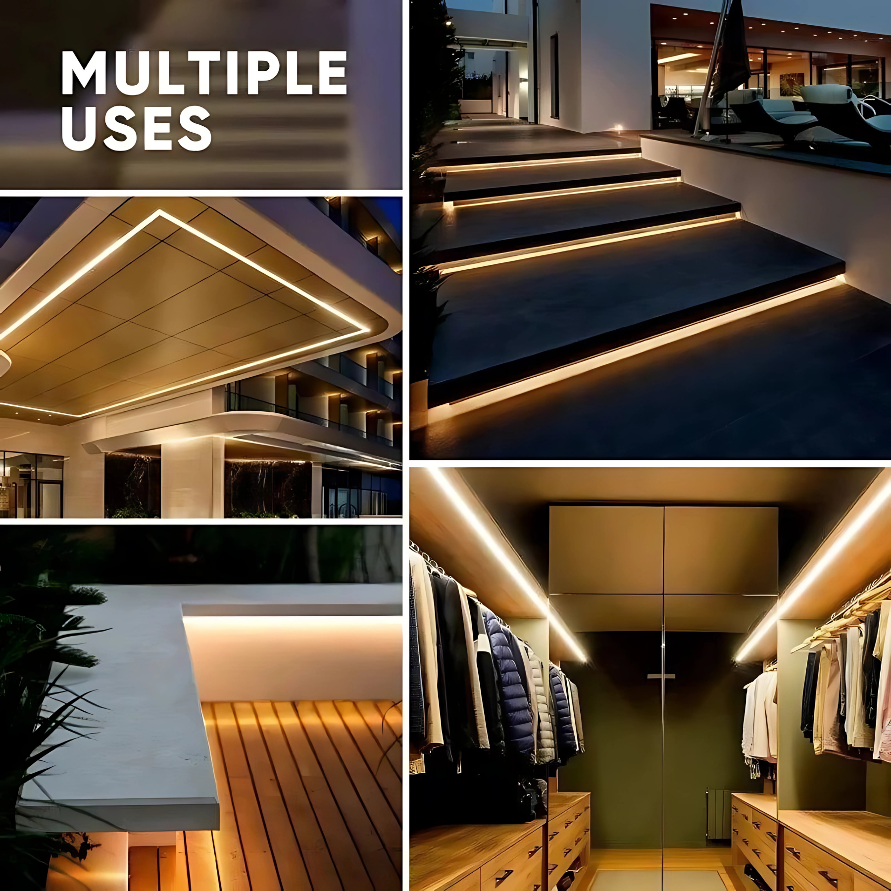 110-130V Warm White LED Neon Rope Light -3000K- 7mm x 14.5mm-7W/Meter and 220LM/W -Dimmable, Flexible, IP65 Waterproof, Cuttable for Home & Commercial Use - Lumens Depot