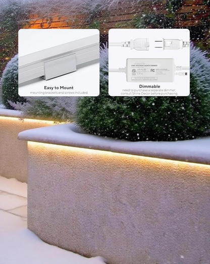 120V, 6500K, IP67 Waterproof Flexible White Outdoor Neon Rope Light Cold Resistant (-40℉) - Lumens Depot