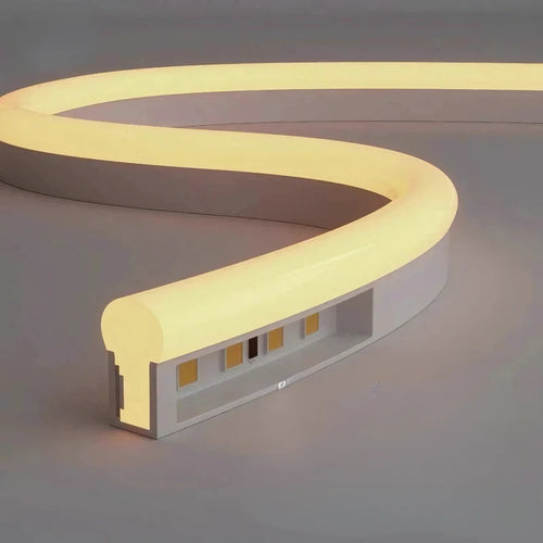High-Voltage 110–130V Warm White LED Neon Rope Light, 3000K, Slim 7mm × 14.5mm Design, Dimmable, IP65 Waterproof - Luceray