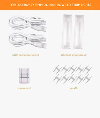 ProSelect 110V LED Strip Connector Kit – Fits 6x10mm Strip Lights