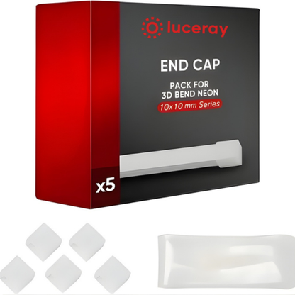 Waterproof End Cap Kit for 3D Bend LED Neon Rope Lights – 10x10mm Compatible