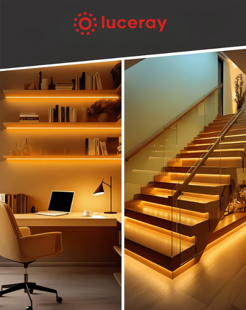 120V Ultra-Bright Amber COB LED Neon Rope Light – 800 Lumens/M