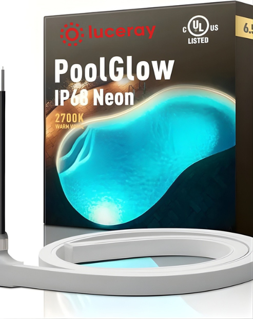 24V IP68 Led Strip Light - Underwater Submersible, Warm White Neon, Up to 9.84ft Depth