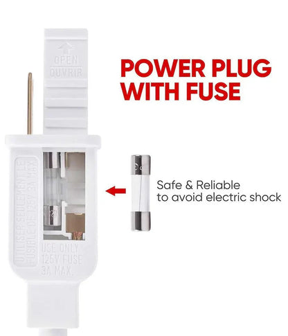 Extra 5ft Power Cord for 110V Super Bright LED Neon Rope Light