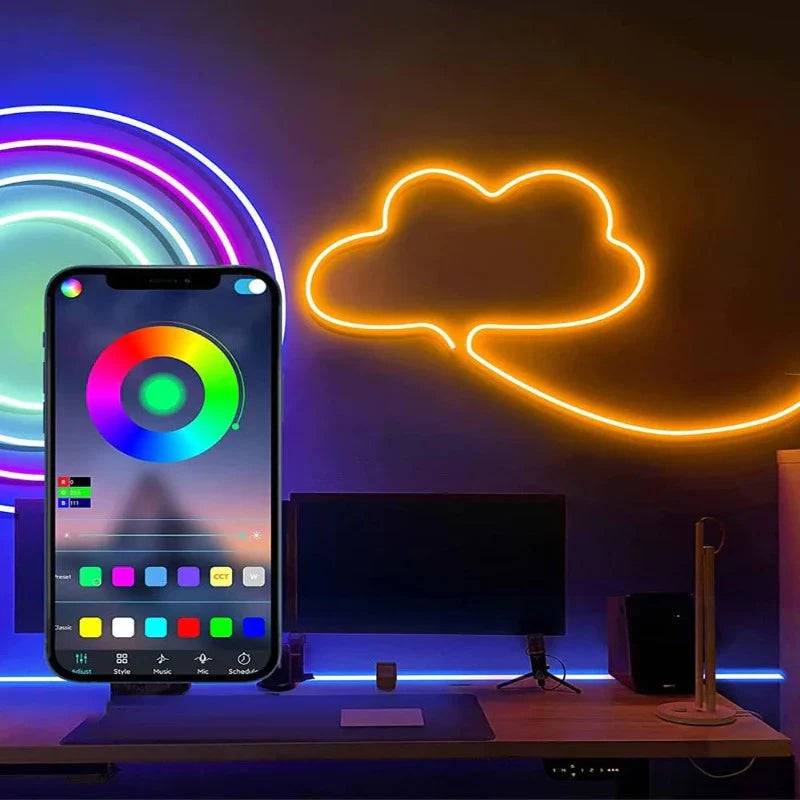 24V Smart RGB Neon Rope Light with No Voltage Drop - Lumens Depot