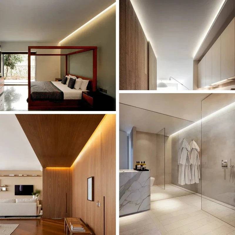 110-120V - CCT Adjustable White LED Strip with Remote (2800K/4500K/6000K)- IP65 Suitable for Outdoor applications, ETL, CE, RoHS Certified - Lumens Depot