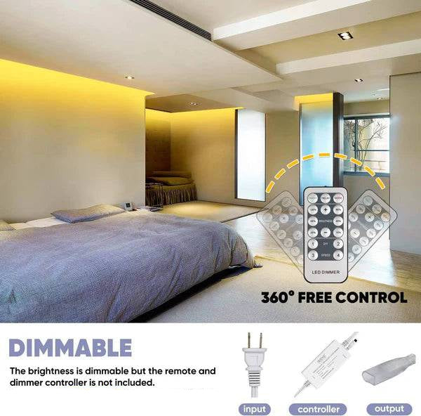 110V Premium 3000K Warm White LED Strip, 430 Lumens - Lumens Depot