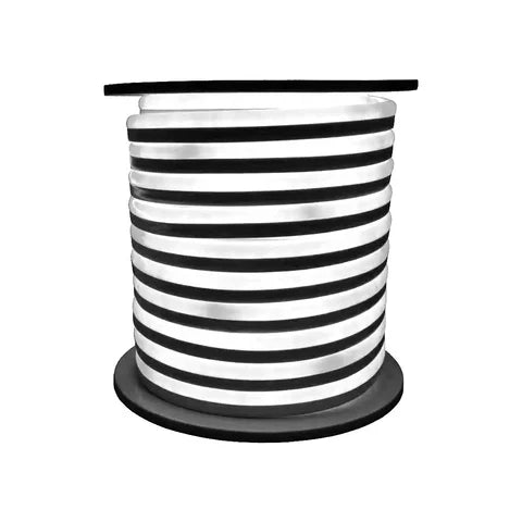 LED Neon Rope Light - 7.7 Watt per Meter - White Color - 24V - 50 Feet - Type D - IP67 - UL Listed - Lumens Depot