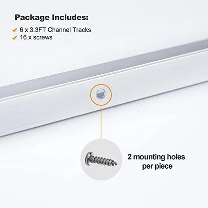 3.3ft Track Channel for 110V RGB Neon-ECO – 10x20mm Neon Rope Light