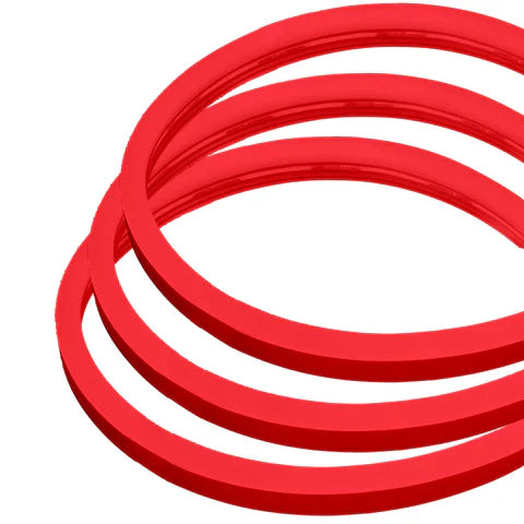 LED Neon Rope Light – 50FT Roll - 144W - 24V DC - Red - UL Listed - Lumens Depot